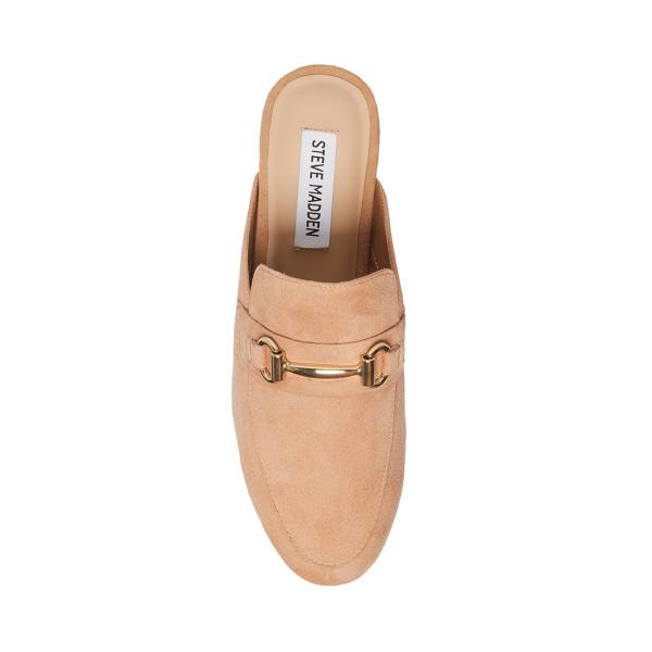 Steve Madden Kandi Camel Semsket Skinn Flate Sko Dame Brune | SM-340CY