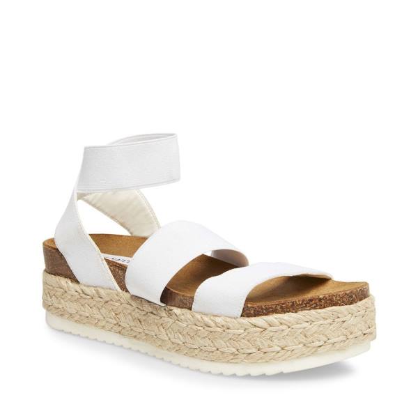 Steve Madden Kimmie Sandaler Dame Hvite | SM-950AJ