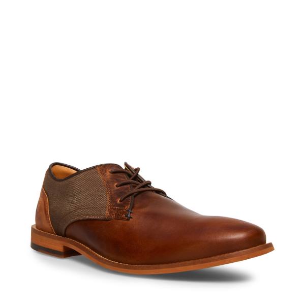 Steve Madden Lad Cognac Lær Pensko Herre Brune | SM-284FC