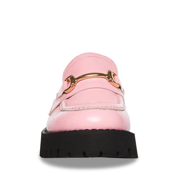 Steve Madden Lando Lær Loafers Dame Rosa | SM-275QK