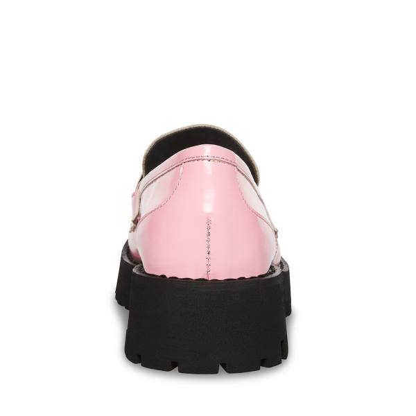 Steve Madden Lando Lær Loafers Dame Rosa | SM-275QK