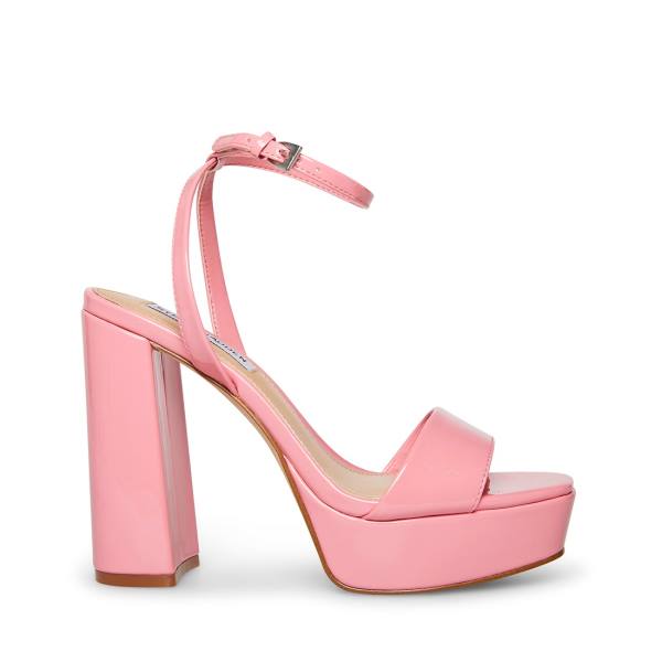 Steve Madden Lessa Patent Heel Høye Hæler Dame Rosa | SM-035YZ