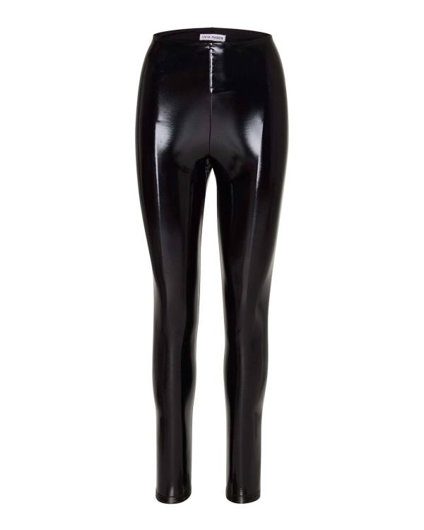 Steve Madden Liquid Vinyl Leggings Dame Svarte | SM-218YT