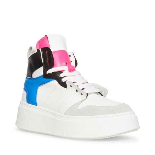 Steve Madden Loni Joggesko Dame Blå Multicolor | SM-573PJ