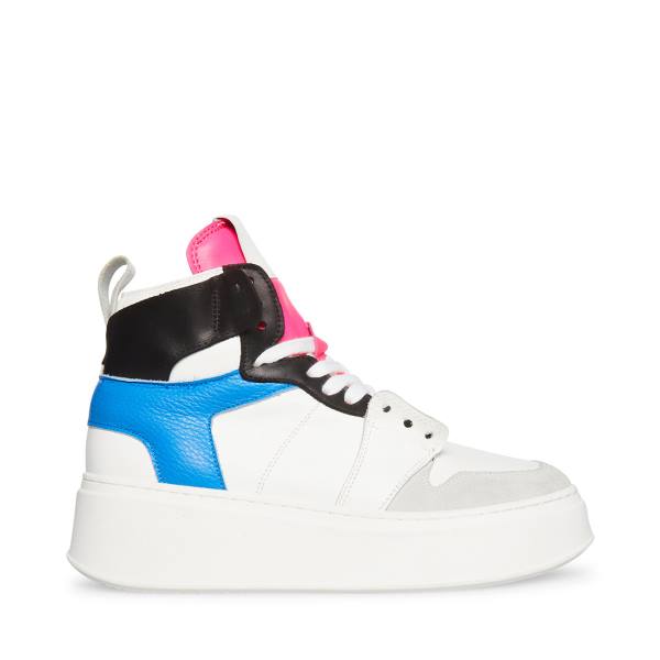 Steve Madden Loni Joggesko Dame Blå Multicolor | SM-573PJ