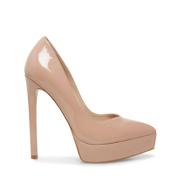 Steve Madden Luxury Blush Patent Heel Høye Hæler Dame Mørke Rosa | SM-891XU