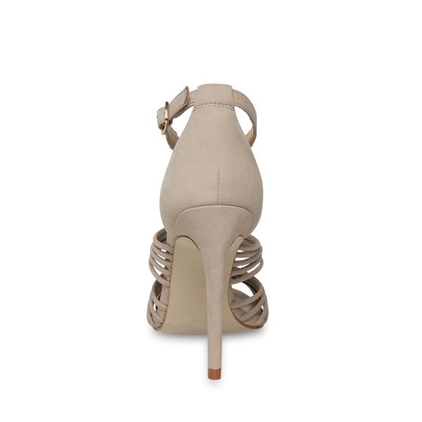 Steve Madden Lydia Taupe Nubuck Heel Høye Hæler Dame Grå Brune | SM-360TU