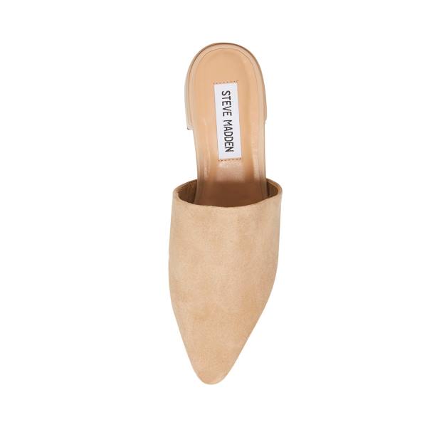 Steve Madden Lyra Camel Semsket Skinn Flate Sko Dame Brune | SM-586EW