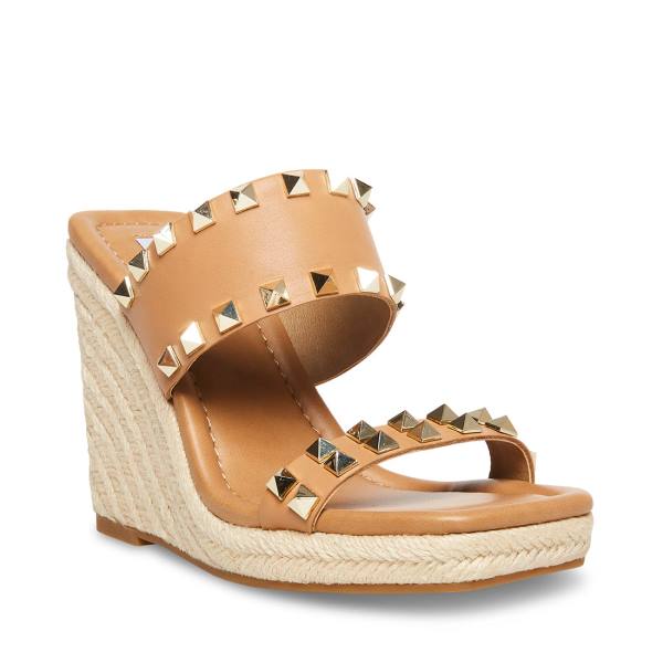 Steve Madden Mackie-s Tan Sandaler Dame Brune Multicolor | SM-918DW