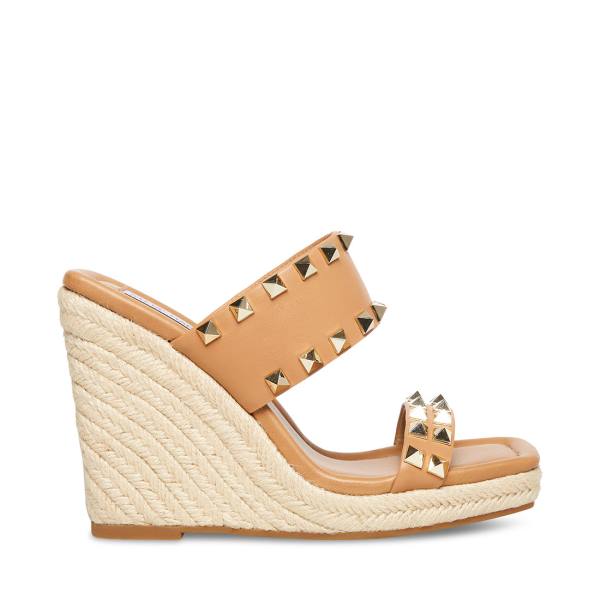 Steve Madden Mackie-s Tan Sandaler Dame Brune Multicolor | SM-918DW