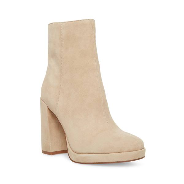 Steve Madden Main Sand Semsket Skinn Ankelstøvletter Dame Brune | SM-830FR