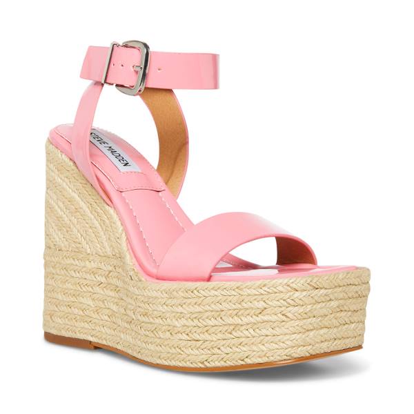 Steve Madden Mallandra Patent Sandaler Dame Rosa | SM-137XH