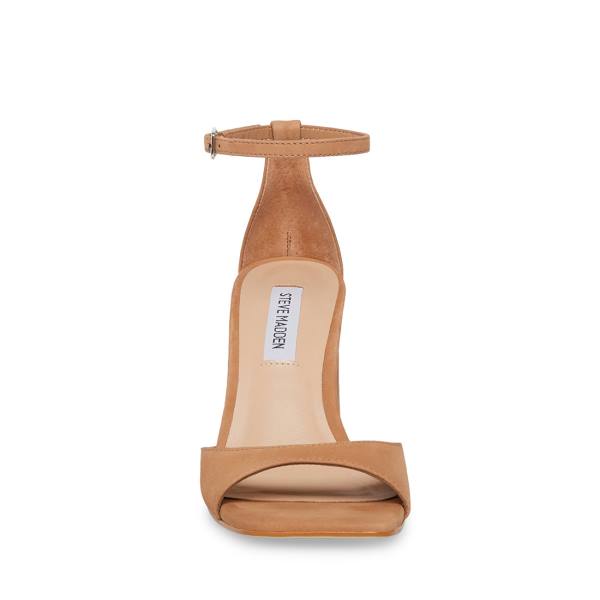 Steve Madden Margot Camel Nubuck Heel Høye Hæler Dame Brune | SM-653RO