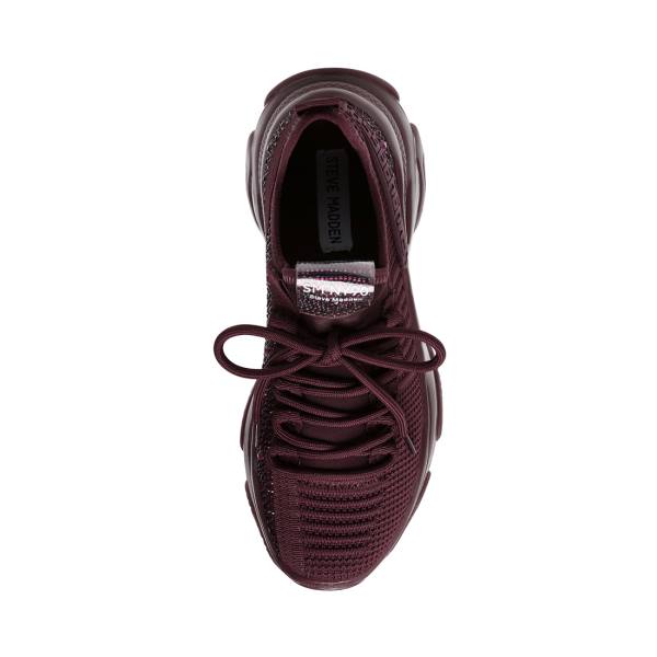 Steve Madden Maxima Burgundy Joggesko Dame Burgunder Multicolor | SM-605DX