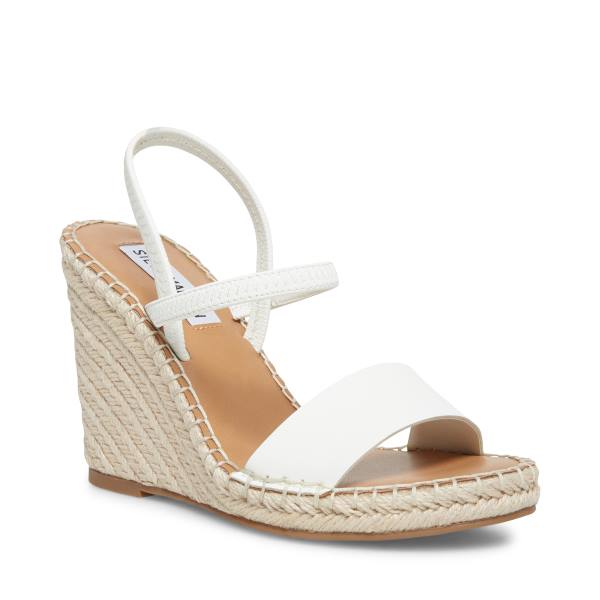 Steve Madden Mckenzie Sandaler Dame Hvite | SM-076ML