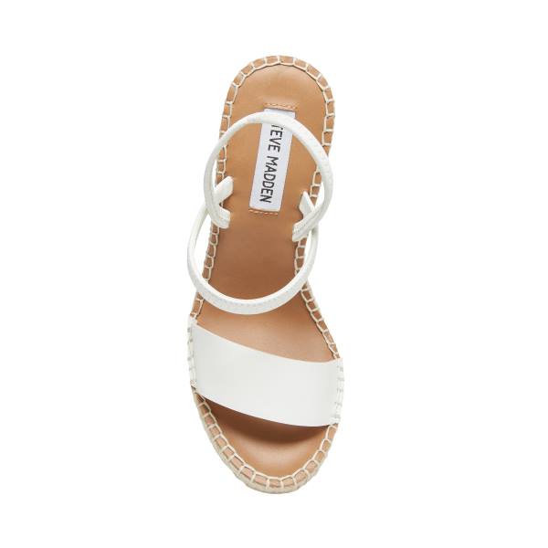 Steve Madden Mckenzie Sandaler Dame Hvite | SM-076ML