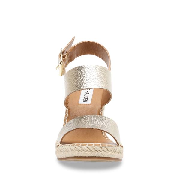 Steve Madden Meridian Lær Sandaler Dame Gull | SM-263NX