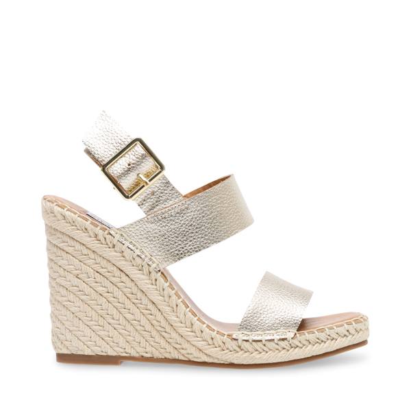 Steve Madden Meridian Lær Sandaler Dame Gull | SM-263NX