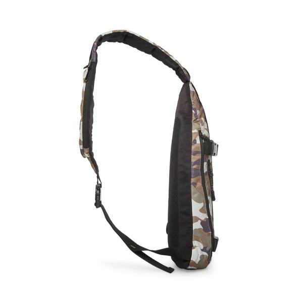 Steve Madden Multi-pocket Sling Camo Skulderveske Dame Svarte | SM-048XR