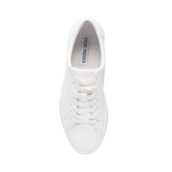 Steve Madden Mutual Joggesko Dame Hvite | SM-617LS