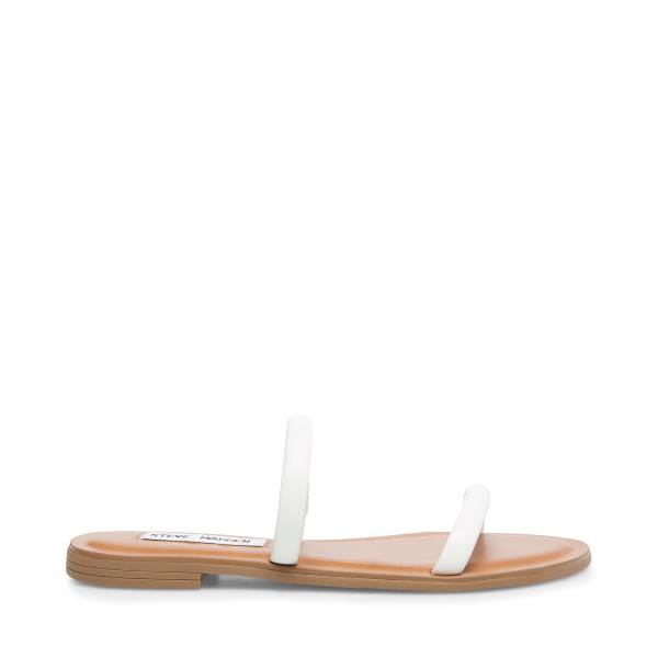 Steve Madden Myla Lær Sandaler Dame Hvite | SM-923QS