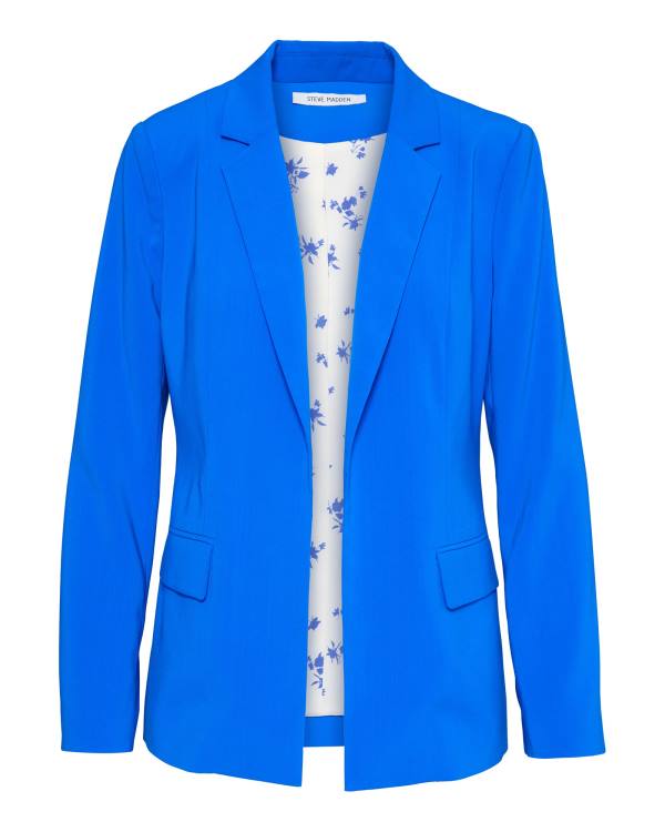 Steve Madden Neon Blazer Jakke Dame Blå | SM-678WG