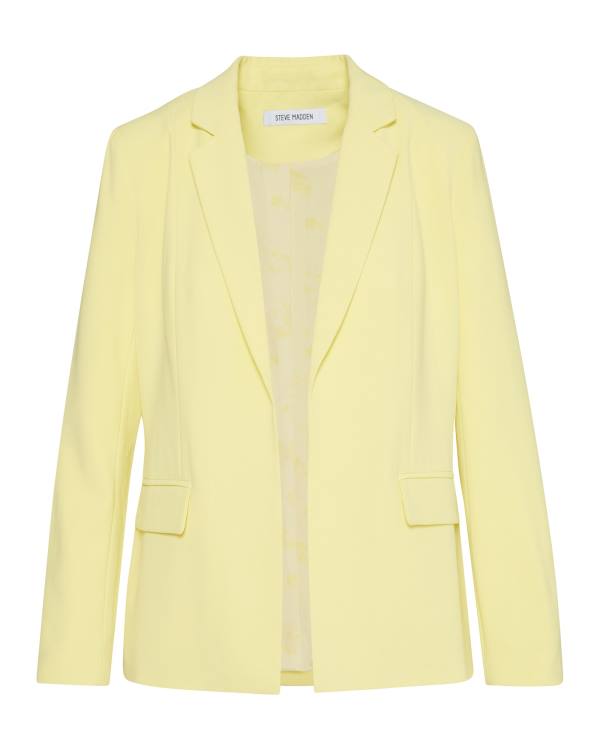 Steve Madden Neon Blazer Jakke Dame Gul | SM-016HF