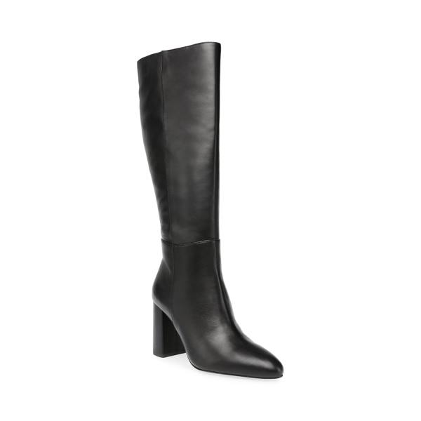 Steve Madden Ninny Lær Støvler Dame Svarte | SM-167CN