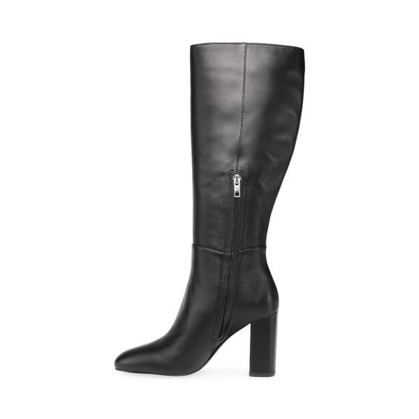 Steve Madden Ninny Lær Støvler Dame Svarte | SM-167CN