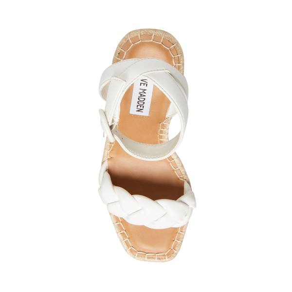 Steve Madden Novah Sandaler Dame Hvite | SM-245MA