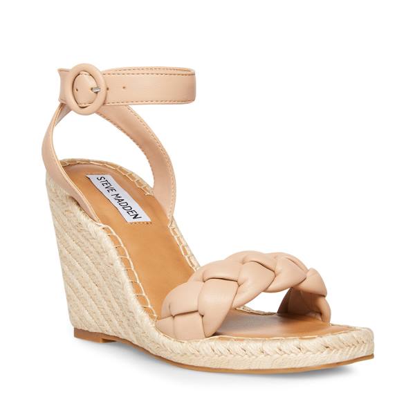 Steve Madden Novah Tan Sandaler Dame Brune | SM-085ST