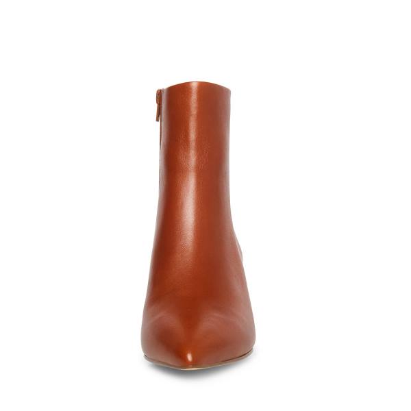 Steve Madden Ossie Cognac Lær Ankelstøvletter Dame Brune | SM-420GR