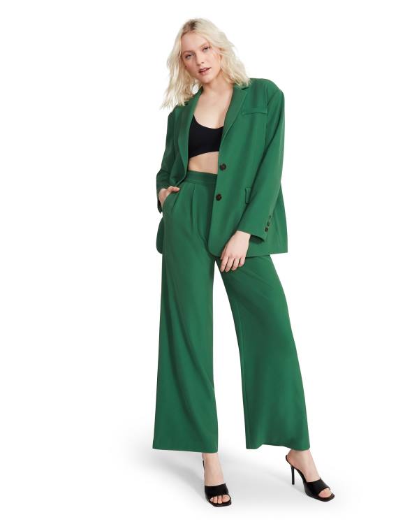 Steve Madden Oversized Blazer Jakke Dame Grønn | SM-539YT