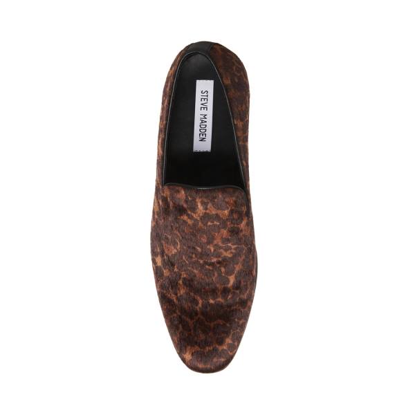 Steve Madden Parigi Leopard Loafers Herre Leopard | SM-762AT