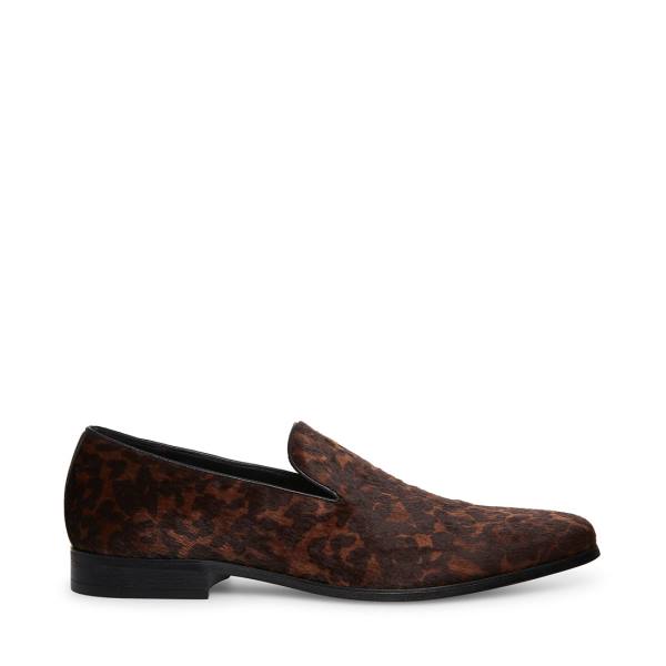 Steve Madden Parigi Leopard Loafers Herre Leopard | SM-762AT