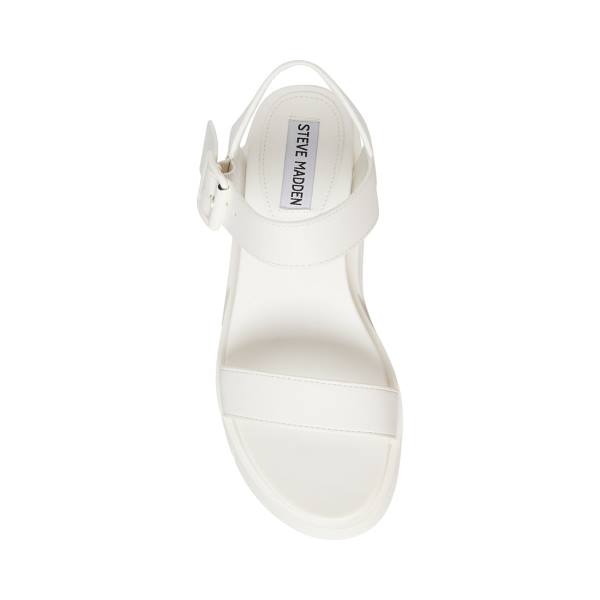 Steve Madden Pastry Sandaler Dame Hvite | SM-952ZU