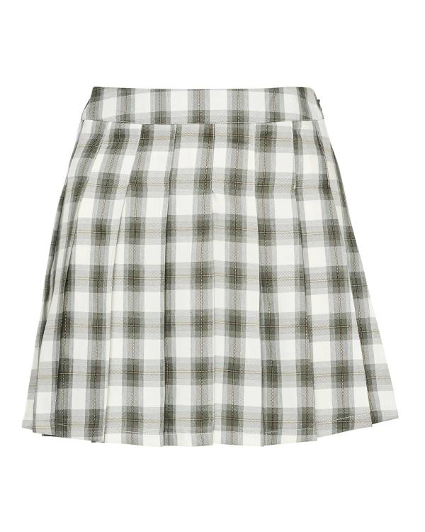 Steve Madden Plaid Pleated Mini Skjørt Dame Grønn | SM-372NH