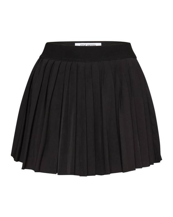 Steve Madden Pleated Tennis Skort Skjørt Dame Svarte | SM-852GT