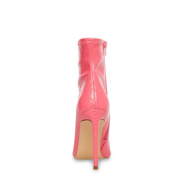 Steve Madden Posse Crocodile Ankelstøvletter Dame Rosa | SM-572CE