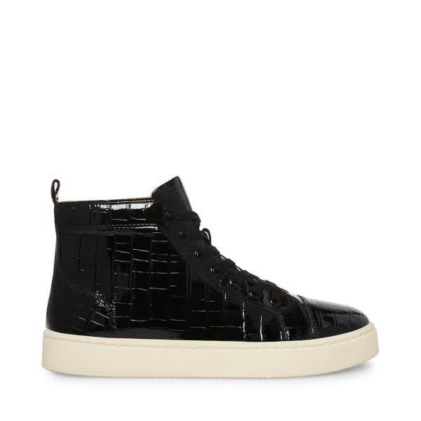 Steve Madden Promoter-c Crocodile Joggesko Herre Svarte | SM-462RX