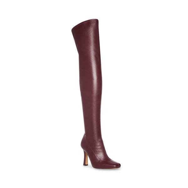 Steve Madden Prowl Burgundy Støvler Dame Burgunder | SM-462DC