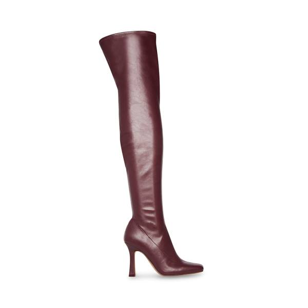 Steve Madden Prowl Burgundy Støvler Dame Burgunder | SM-462DC