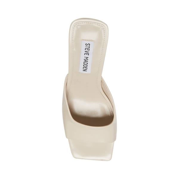 Steve Madden Rae Bone Heel Høye Hæler Dame Beige | SM-872RU