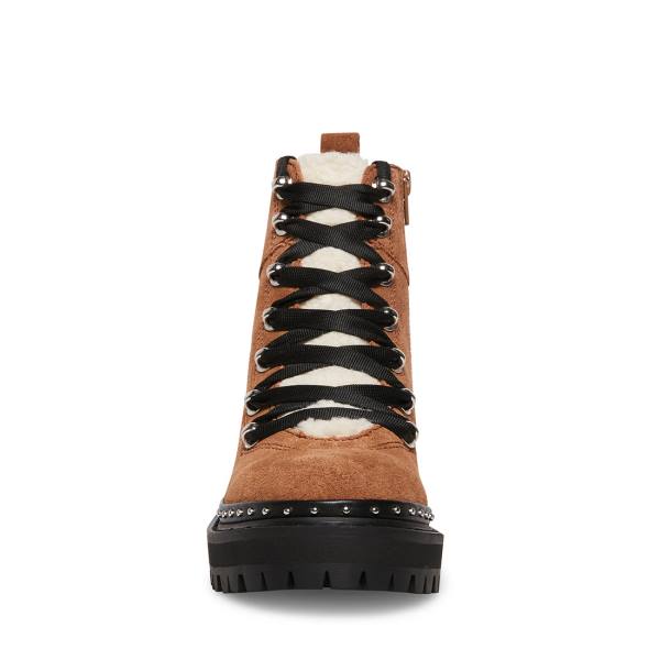 Steve Madden Rainier Chestnut Semsket Skinn Ankelstøvletter Dame Brune | SM-698MU