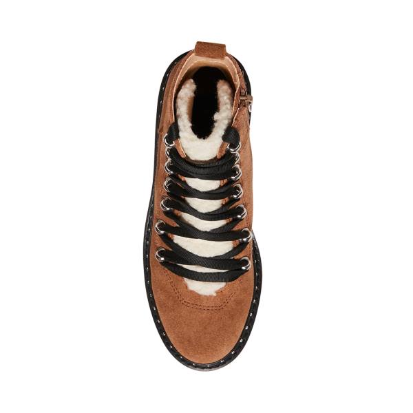 Steve Madden Rainier Chestnut Semsket Skinn Ankelstøvletter Dame Brune | SM-698MU