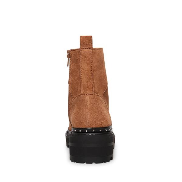 Steve Madden Rainier Chestnut Semsket Skinn Ankelstøvletter Dame Brune | SM-698MU