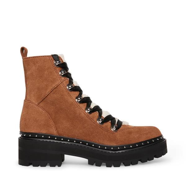 Steve Madden Rainier Chestnut Semsket Skinn Ankelstøvletter Dame Brune | SM-698MU