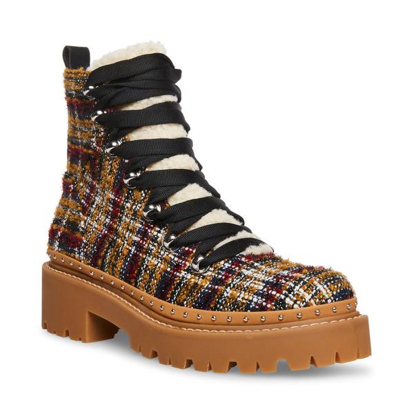 Steve Madden Rainier Rust Ankelstøvletter Dame Rød Multicolor | SM-235ZC