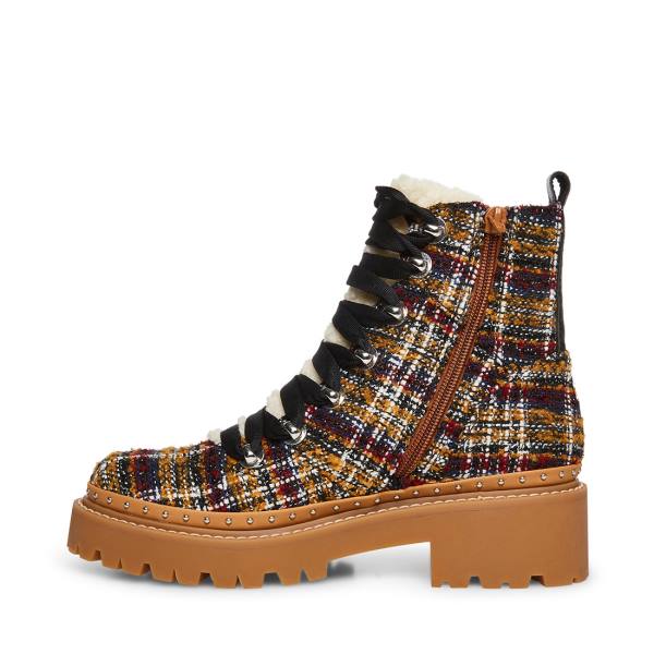 Steve Madden Rainier Rust Ankelstøvletter Dame Rød Multicolor | SM-235ZC