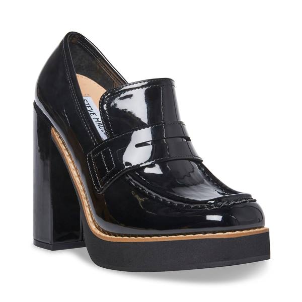 Steve Madden Randy Patent Heel Høye Hæler Dame Svarte | SM-694UP